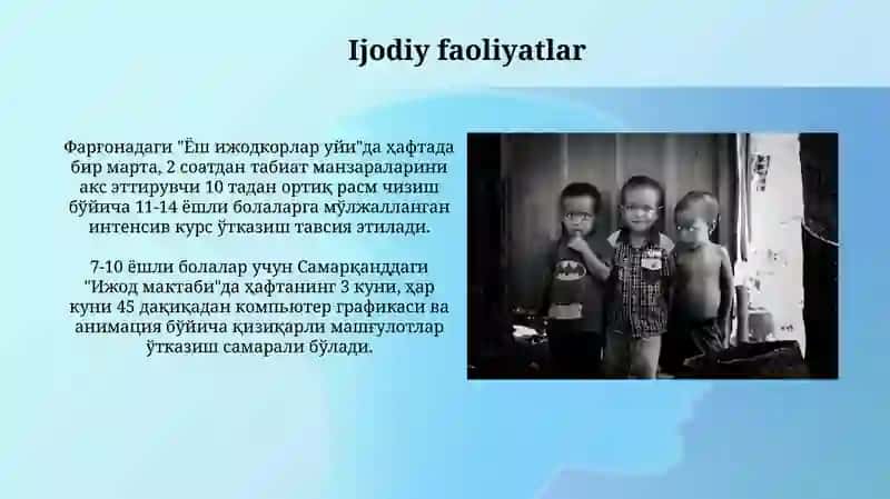 Bolalar faoliyati yunalishlari 3