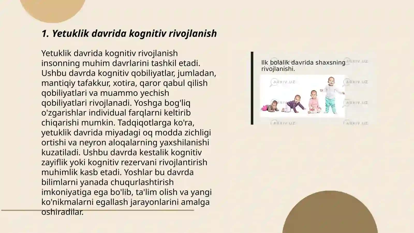 Yetuklik davrida psixik rivojlanish 3
