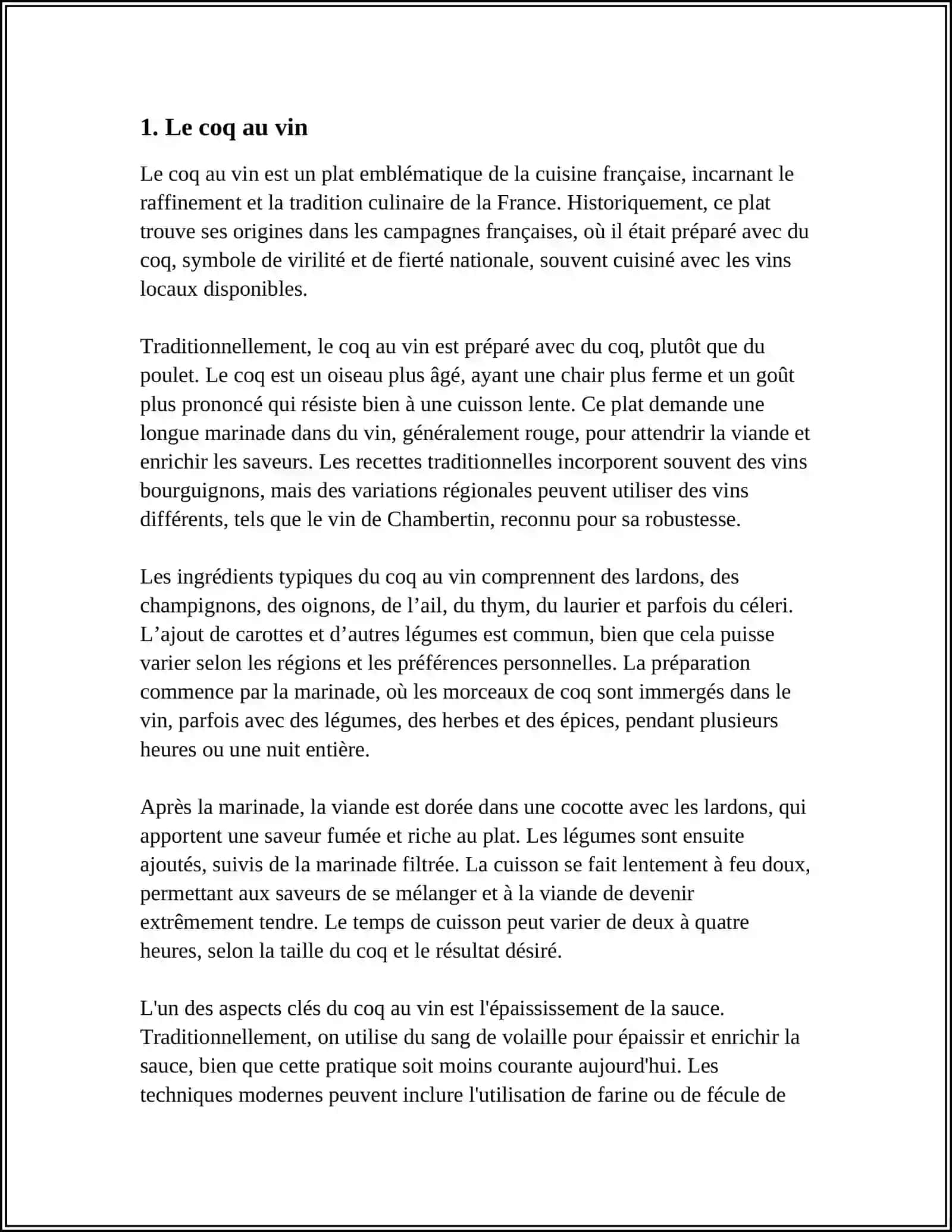 Le coq au vin 3