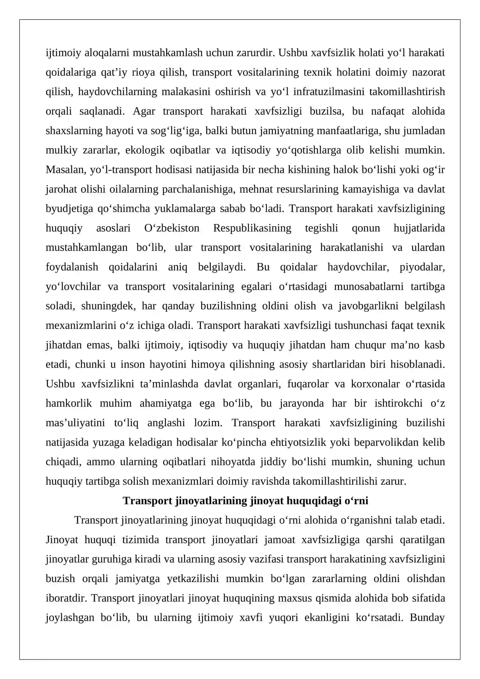 Transport harakati xavfsizligiga qarshi jinoyatlar huquqiy tahlili 3
