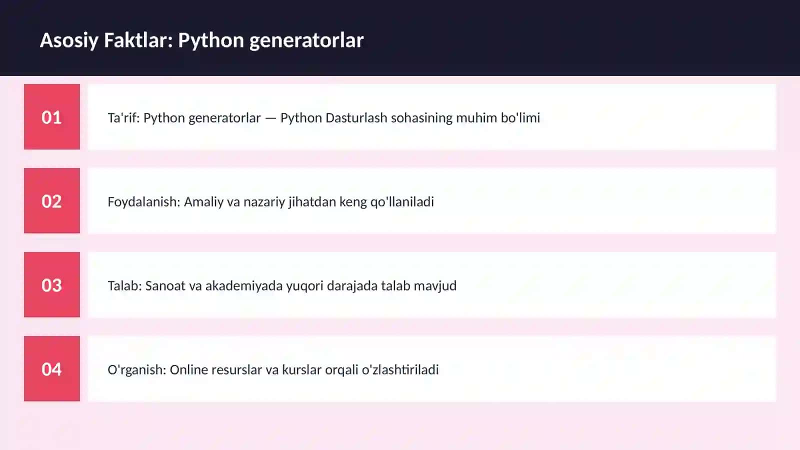 Python generatorlar 3