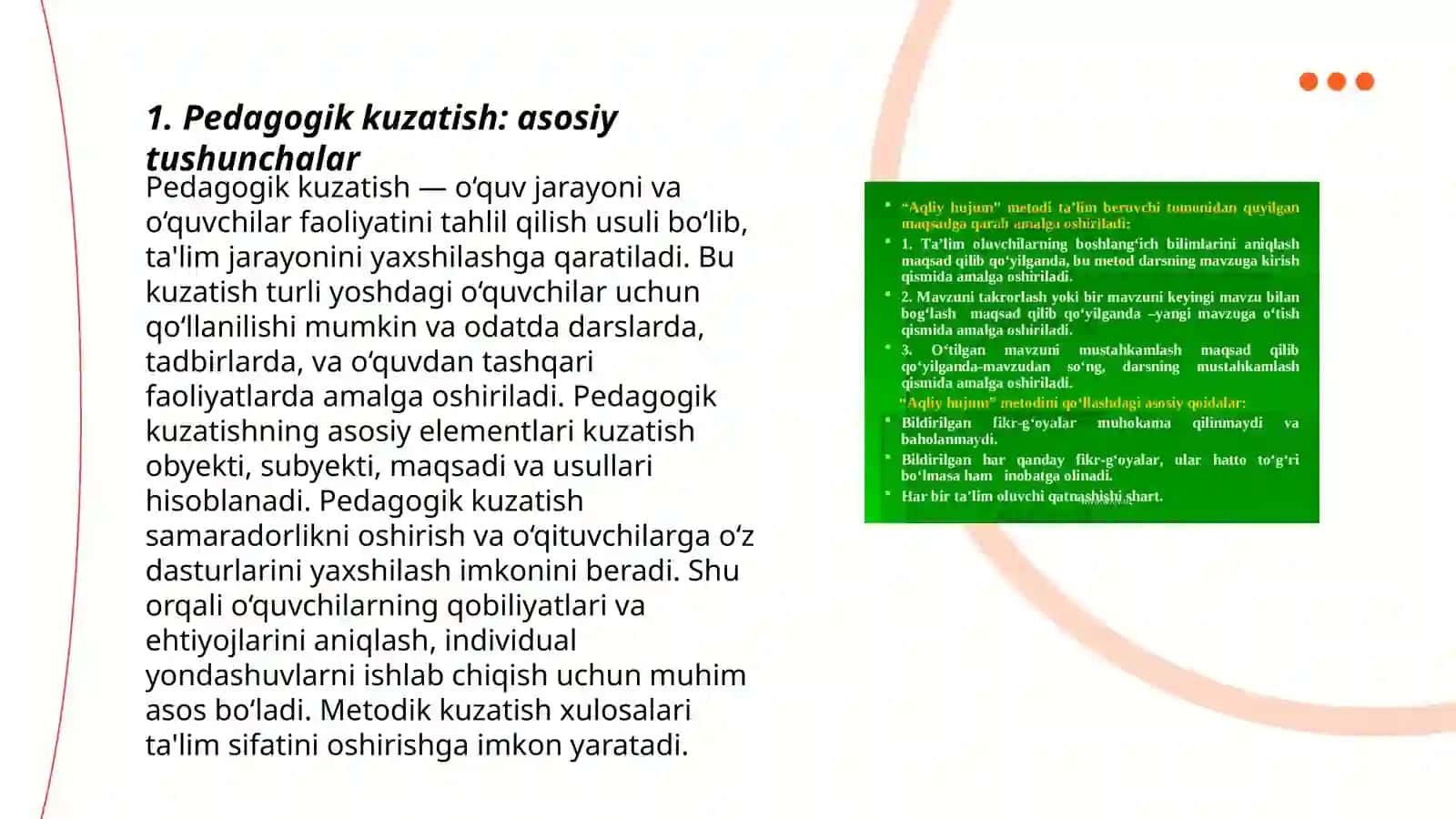 Pedagogik kuzatish ilmiy tadqiqot usulbiyati 3
