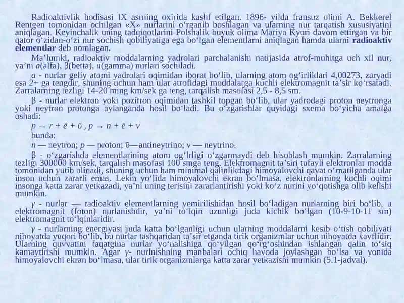 Radioaktiv parchalanish qonunlari 3