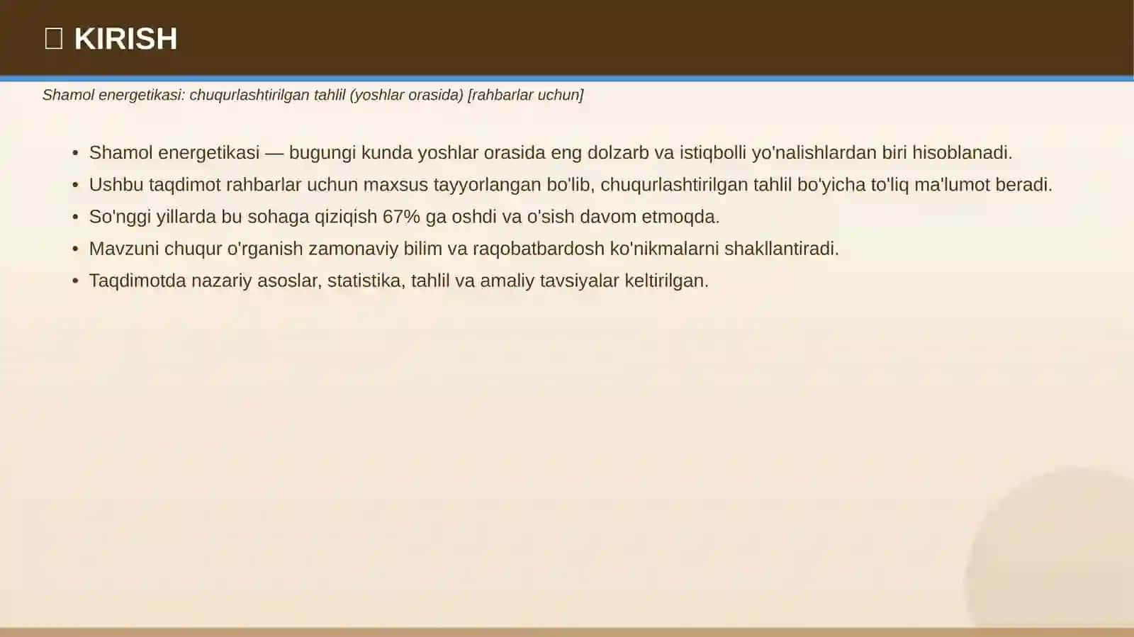 SHAMOL ENERGETIKASI 3