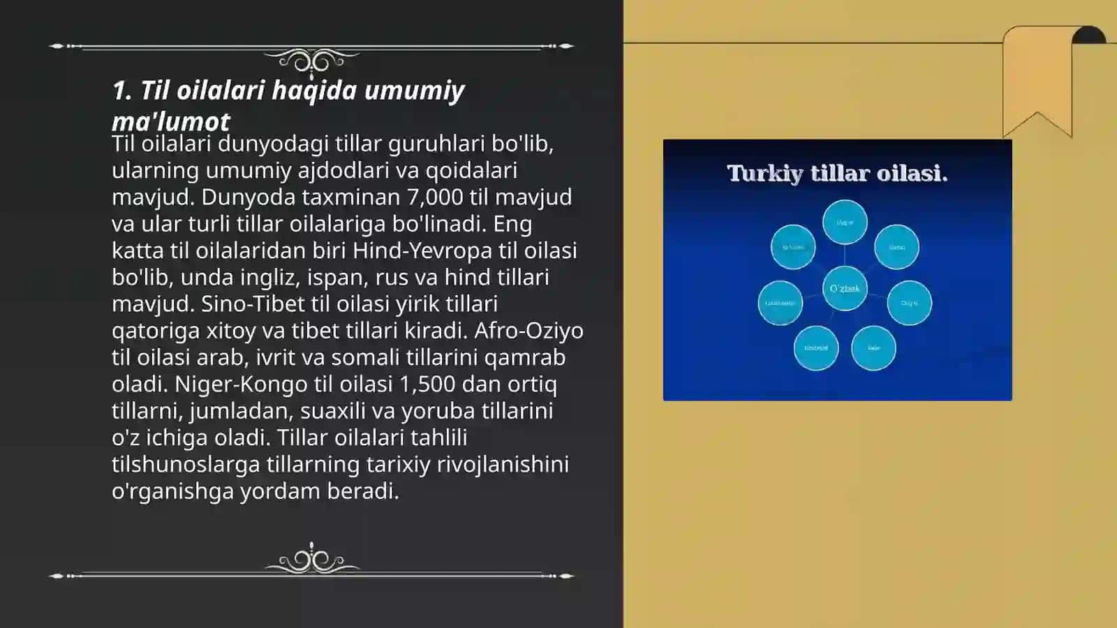 Til oilalari 3