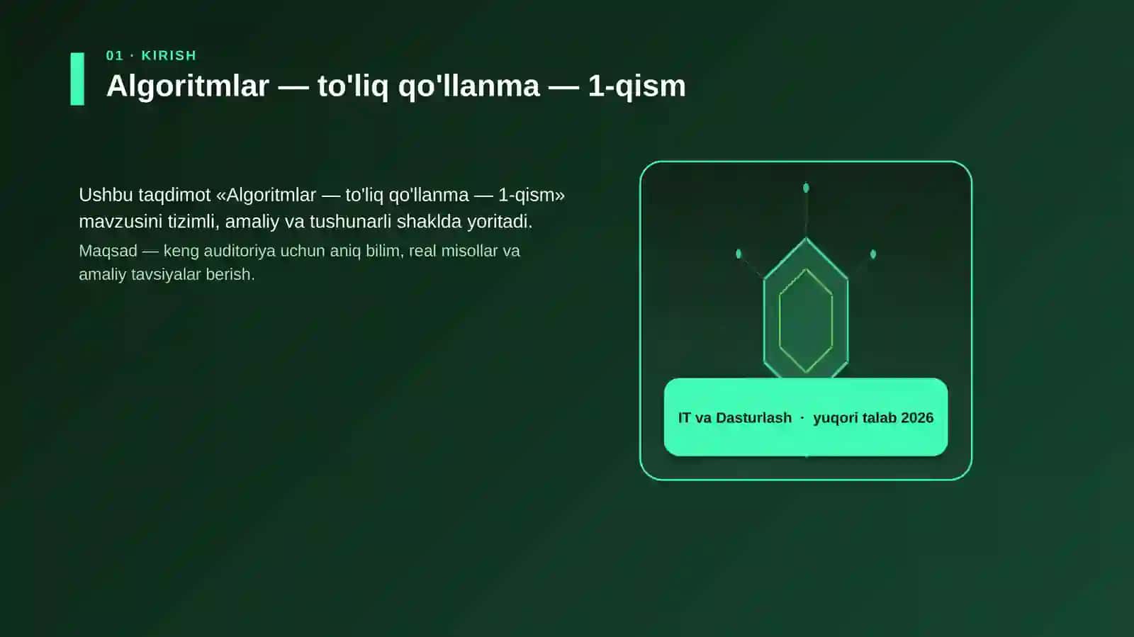 Algoritmlar — to'liq qo'llanma — 1-qism 3