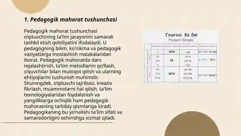 Pedagogik mahorat asoslari va uning tarkibiy qismlari 3
