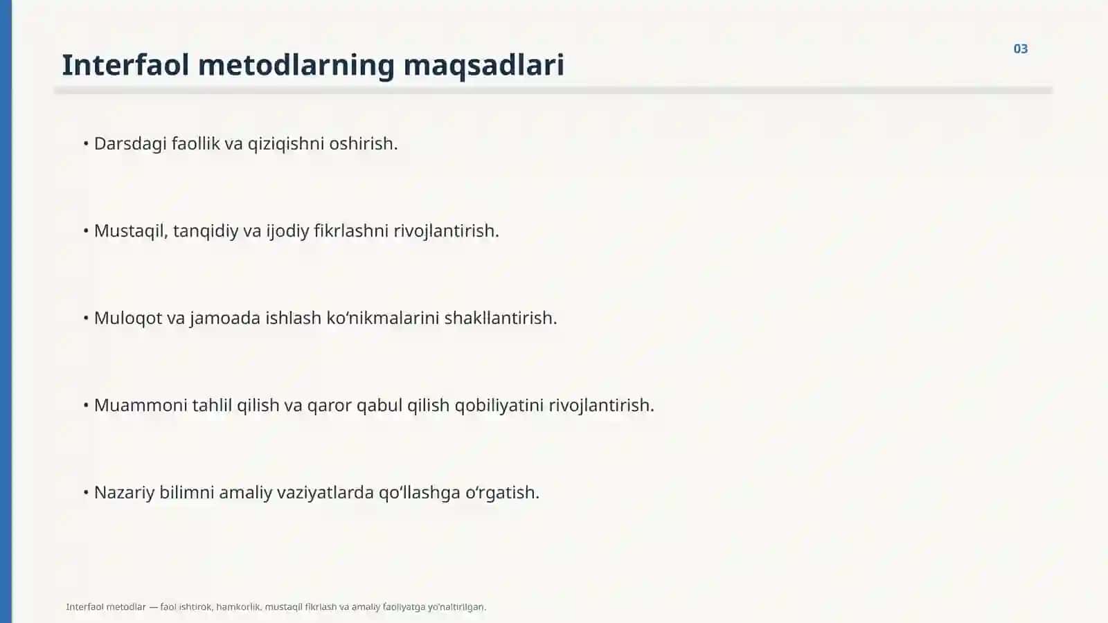 INTERFAOL METODLAR 3