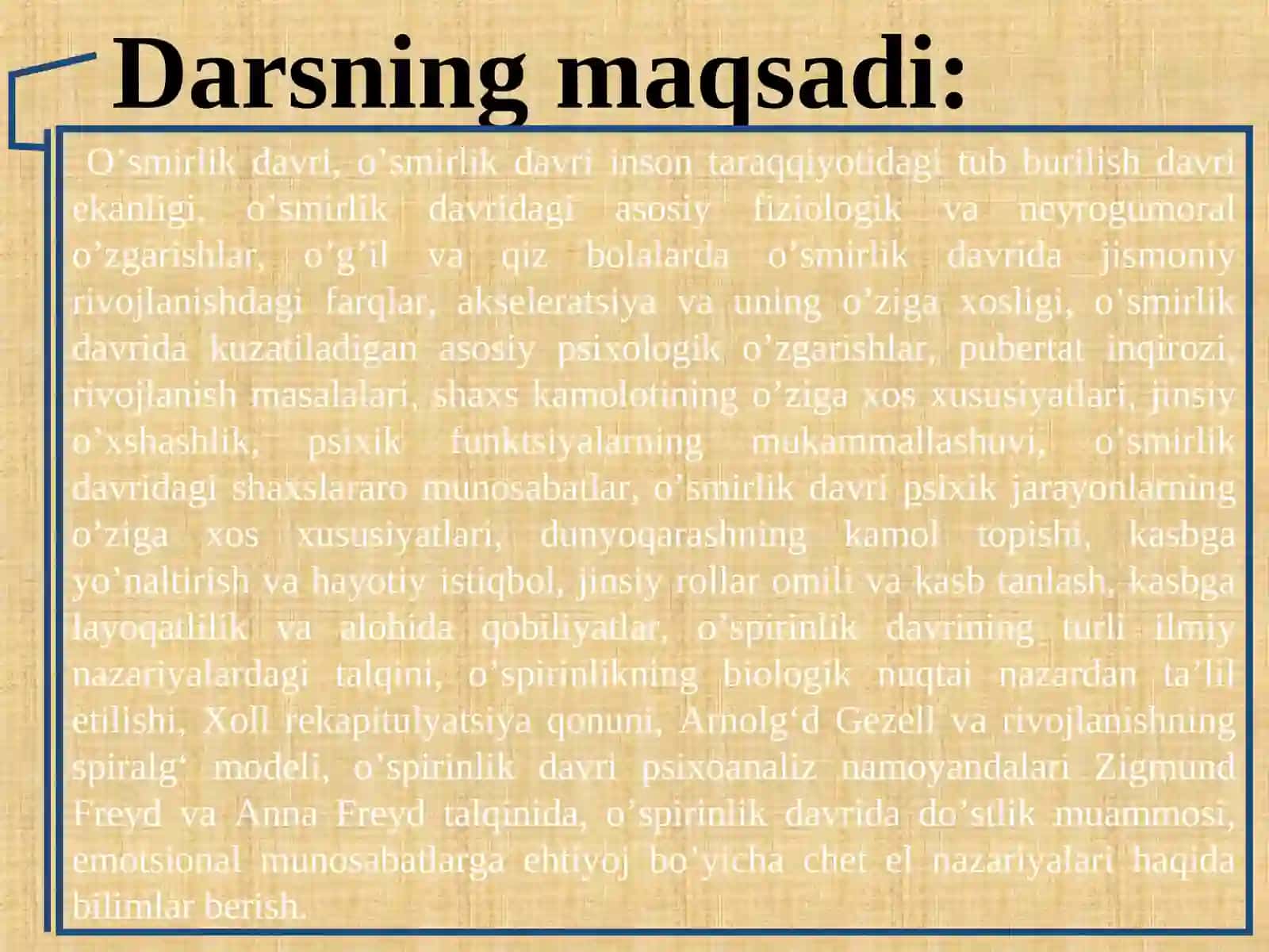 O’smir psixologiyasi, o’spirin psixologiyasi 3