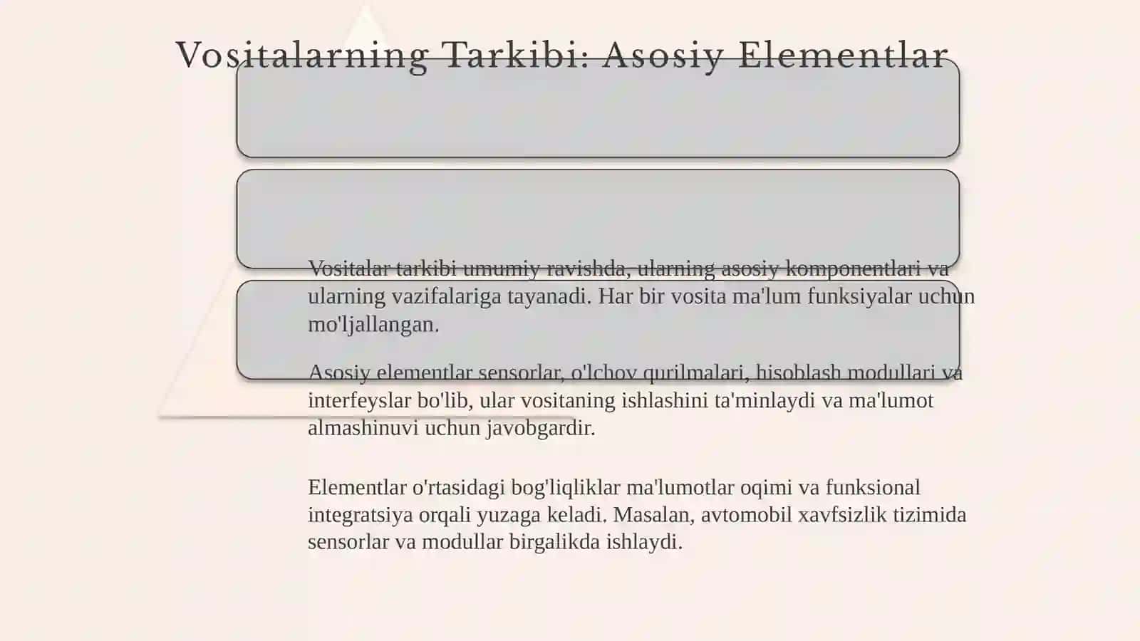 Vositalarning Tarkibi va Elementlari 3