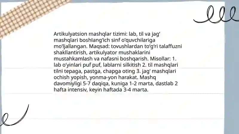Boshlangʻich sinf oʻquvchilarini nutqini oʻstirishga oid mashq turlarini ishlab chiqish 3
