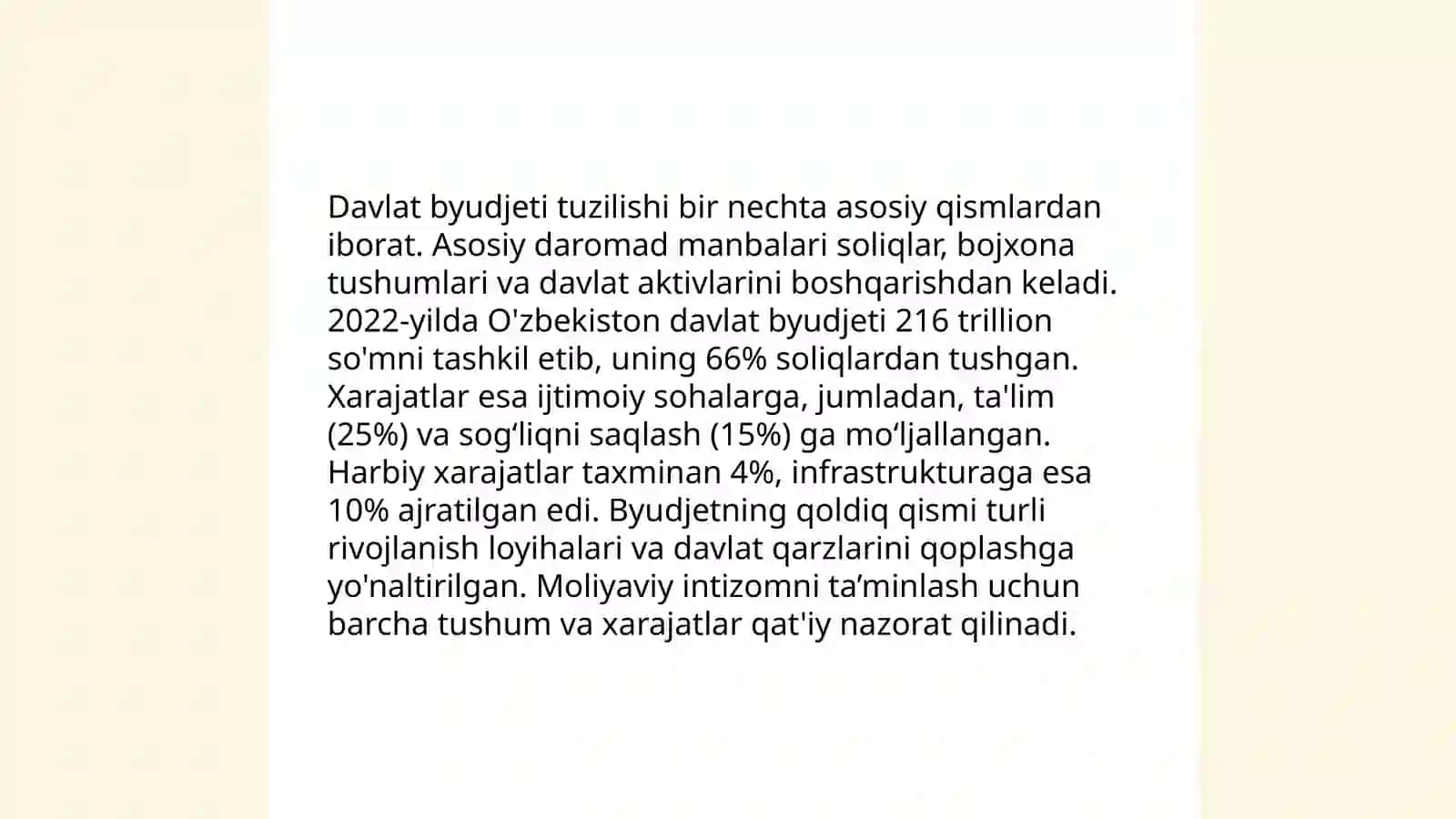 Ispaniya davlatining moliya tizimi koʻrsatkichlari 3