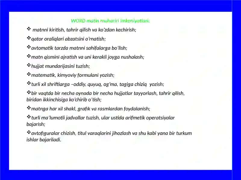 MS WORD 3