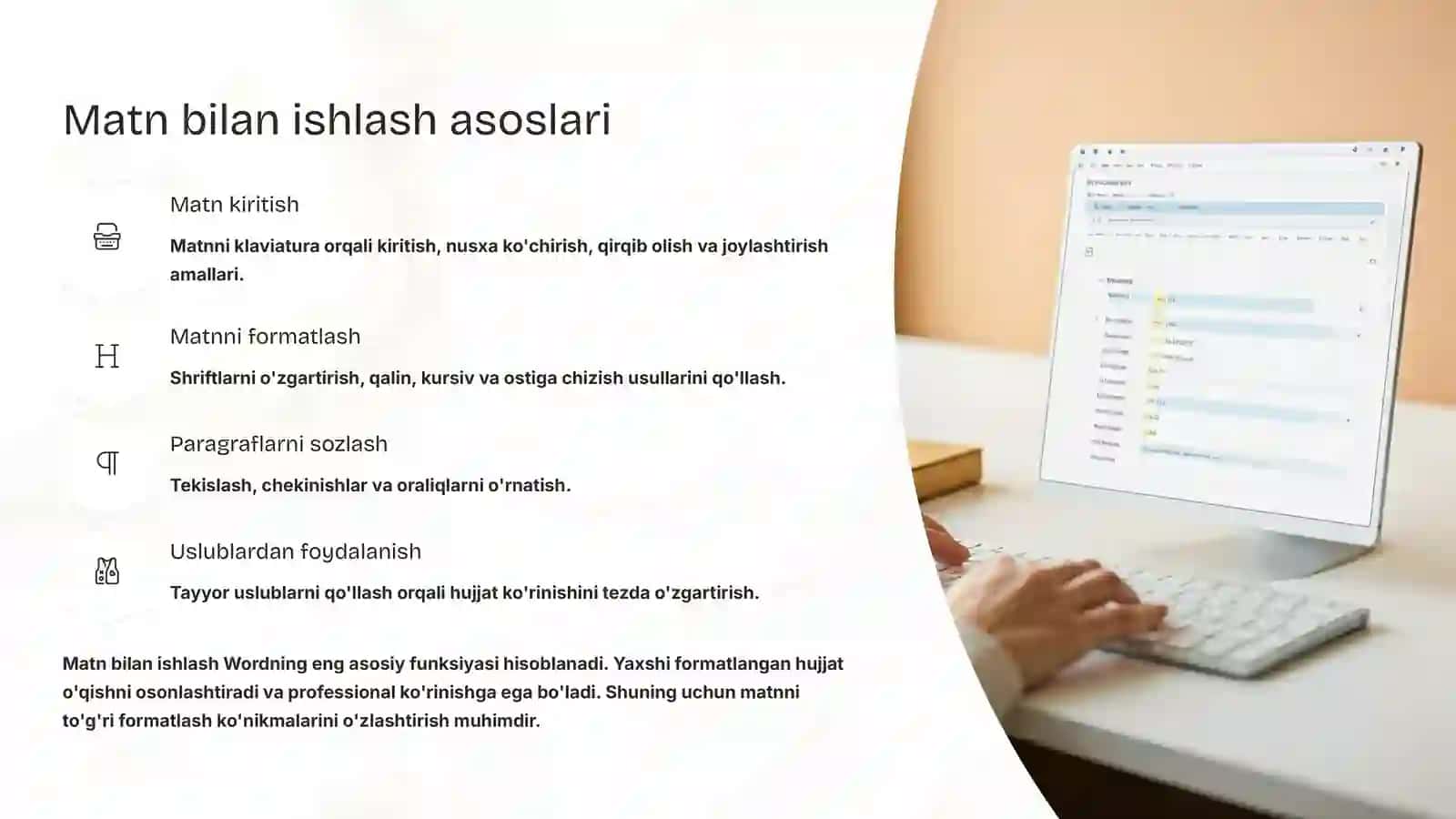 Microsoft Word: To'liq imkoniyatlardan foydalanish bo'yicha qo'llanma 3