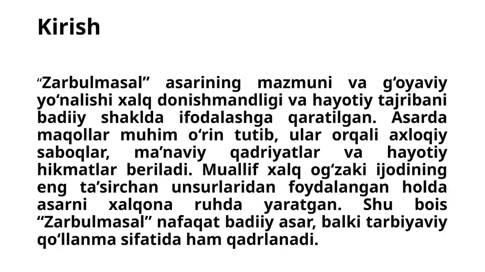Zarbulmasal 3