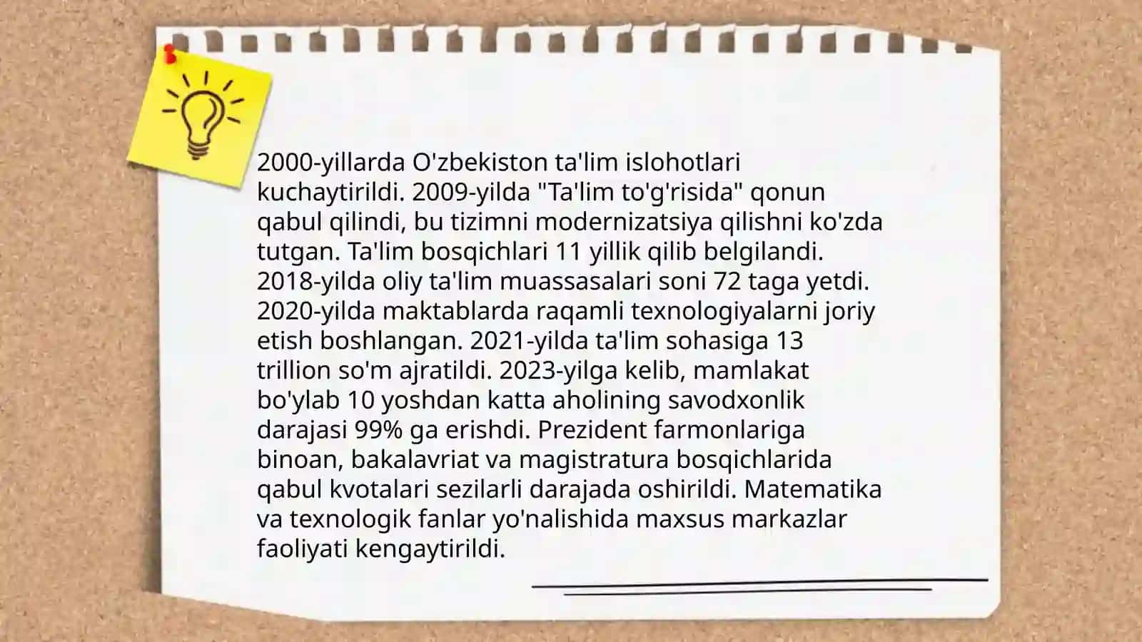 Ta'lim islohotlari 3