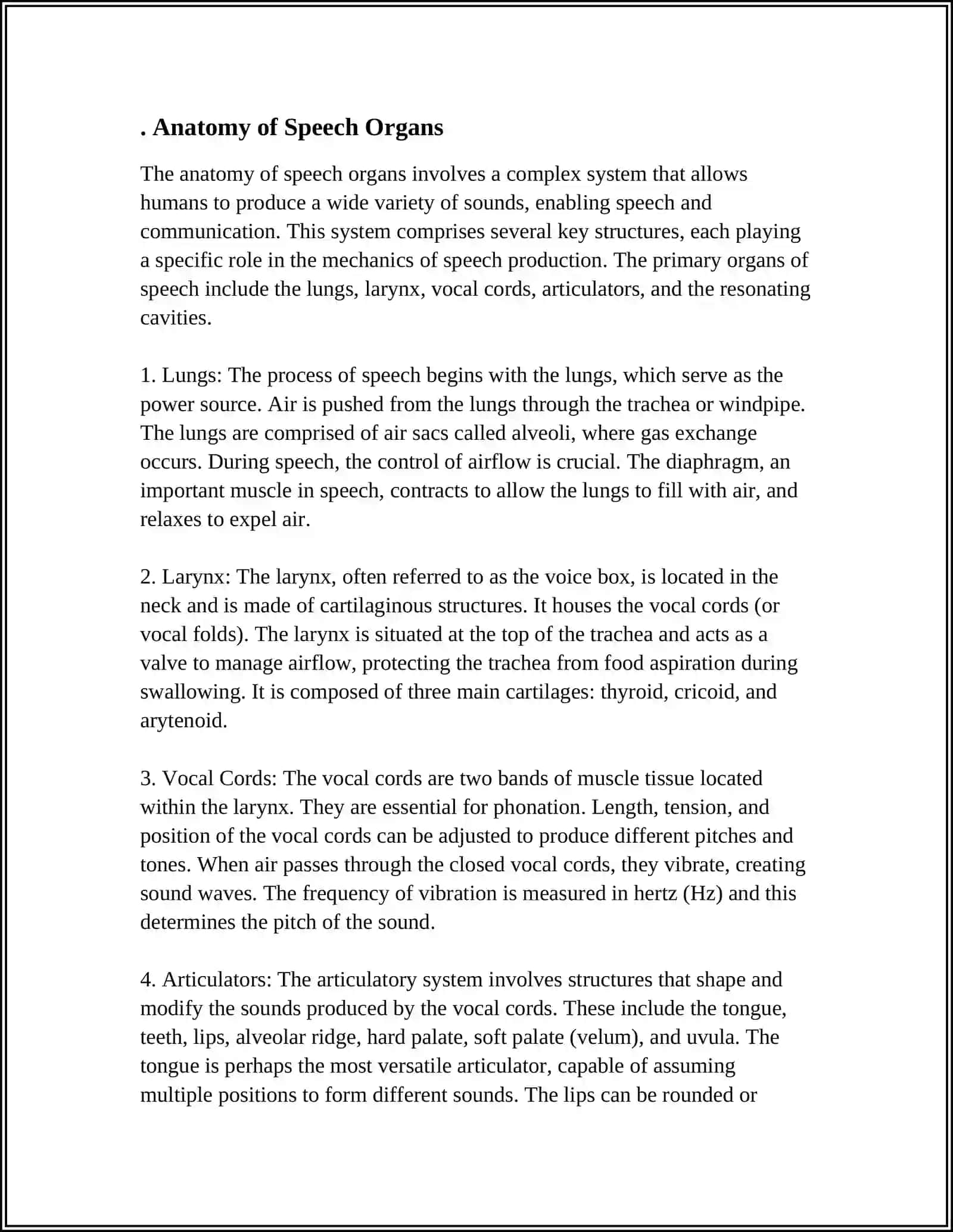 SPEECH ORGANS 3