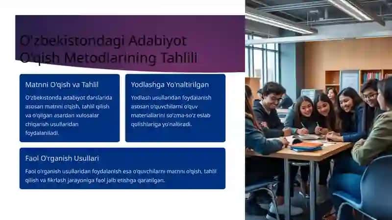 O’zbekiston va Xorij Ta’lim Muassasalarida Adabiyot O’qish Metodlarini Qiyoslash 3