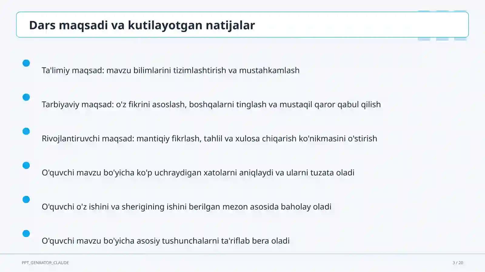 Geometriya (7–11) — metodik birlashma uchun 3