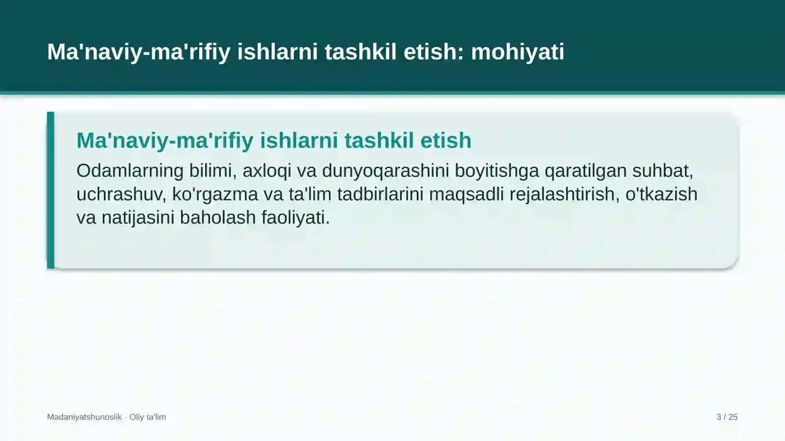elektr ta'minoti korxonalarida ma'naviy ma'rifiy ishlarni tashkil etish 8269 3