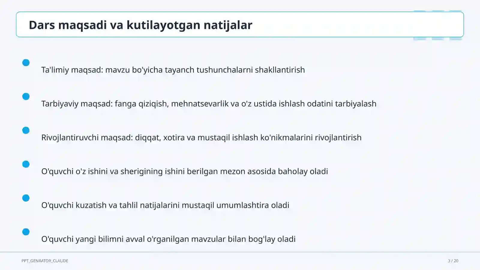 Informatika va axborot texnologiyalari (5– 11) — metodik birlashma uchun 3