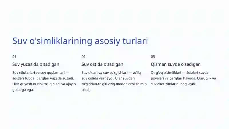 Suv o'simliklari 3