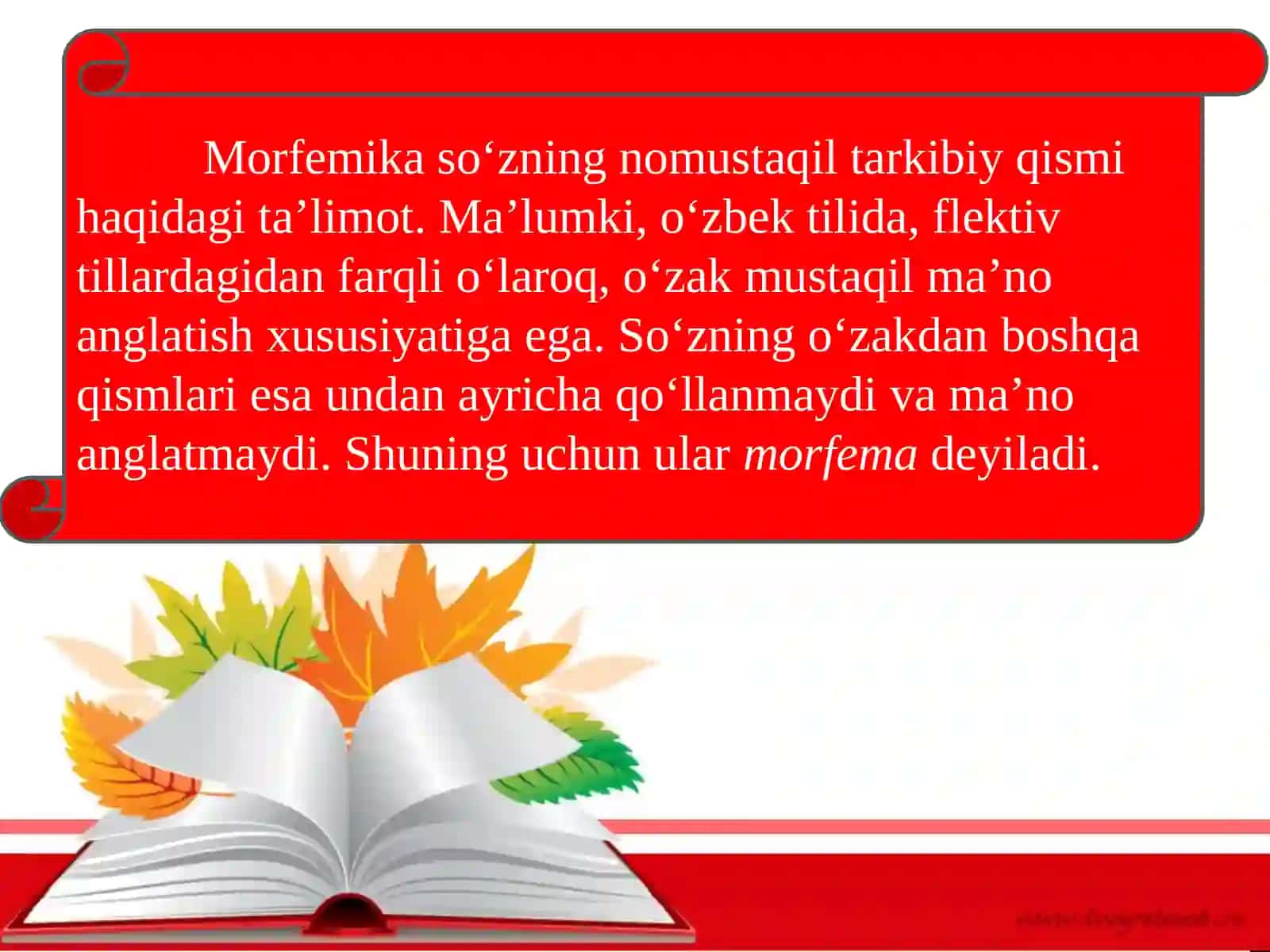 Morfemika va uning birligi haqida umumiy ma’lumot 3