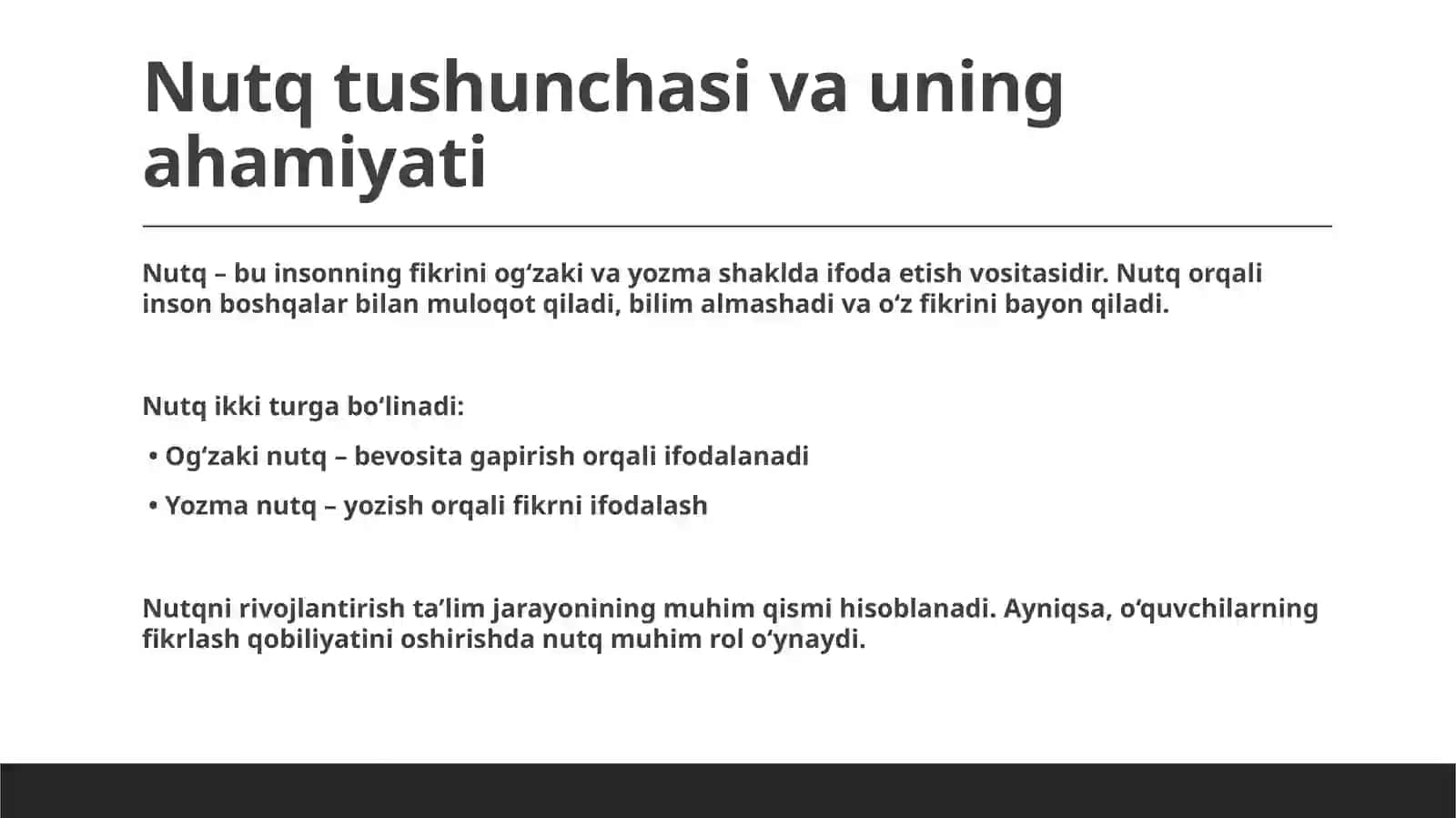 OGʻZAKIVA YOZMA NUTQNI RIVOJLANTIRISH METODIKASI 3