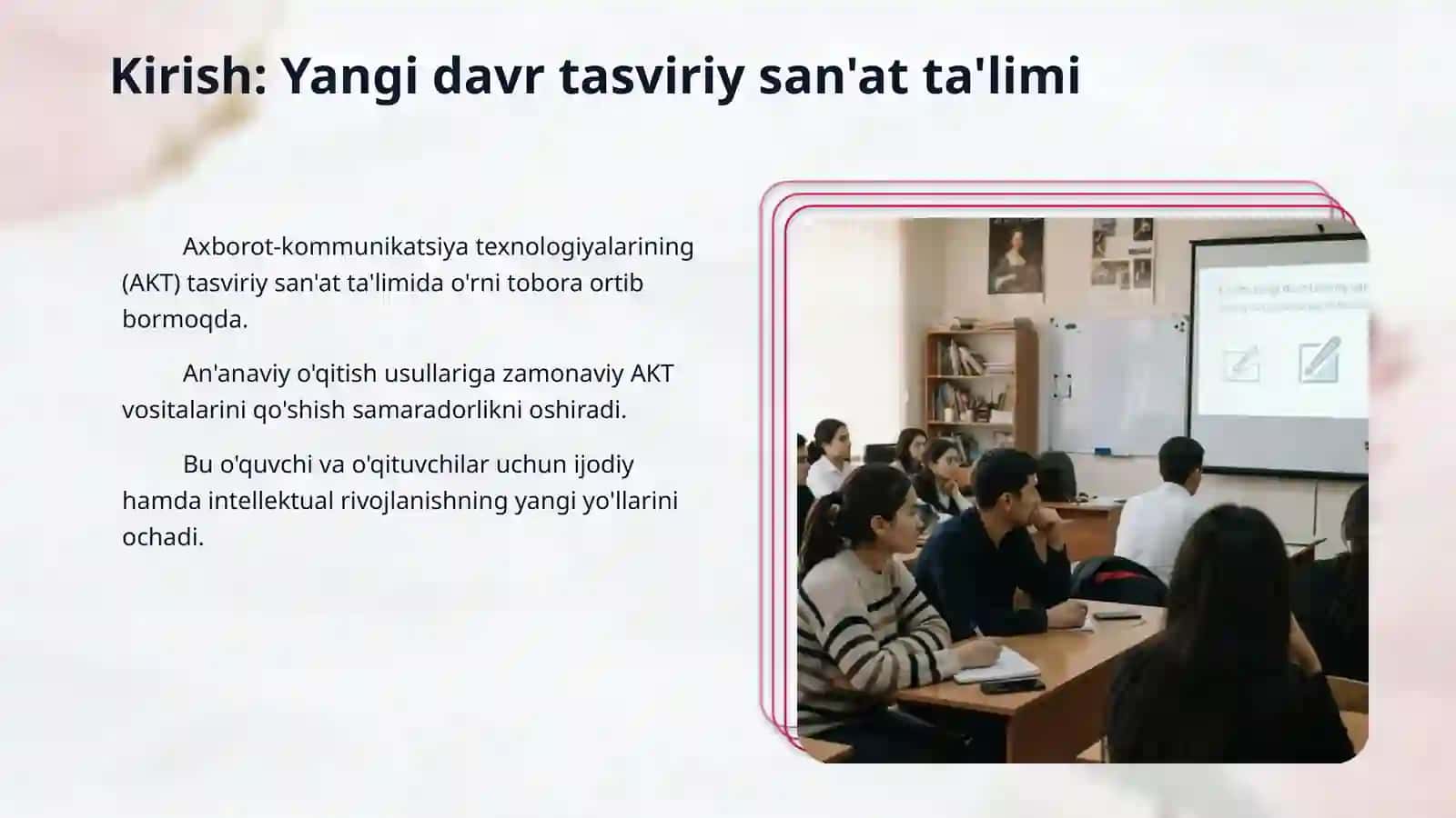 Tasviriy san'at darslarida AKTdan foydalanish 3