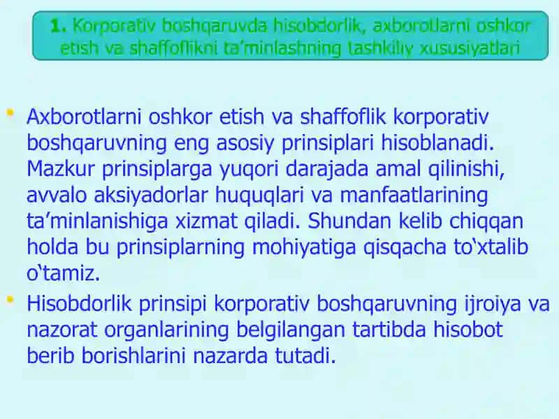 Ommaviy aksiyadorlik jamiyatlari va ularning xususiyatlari 3