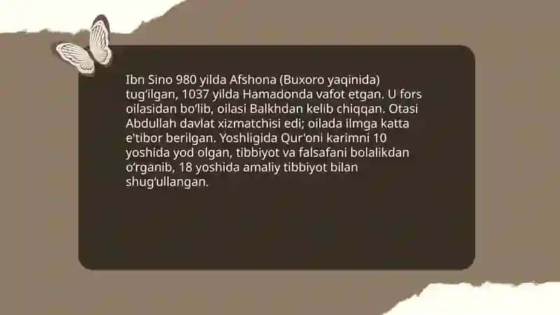Ibn Sino hayoti va ijodi olib borgan ishlari 3