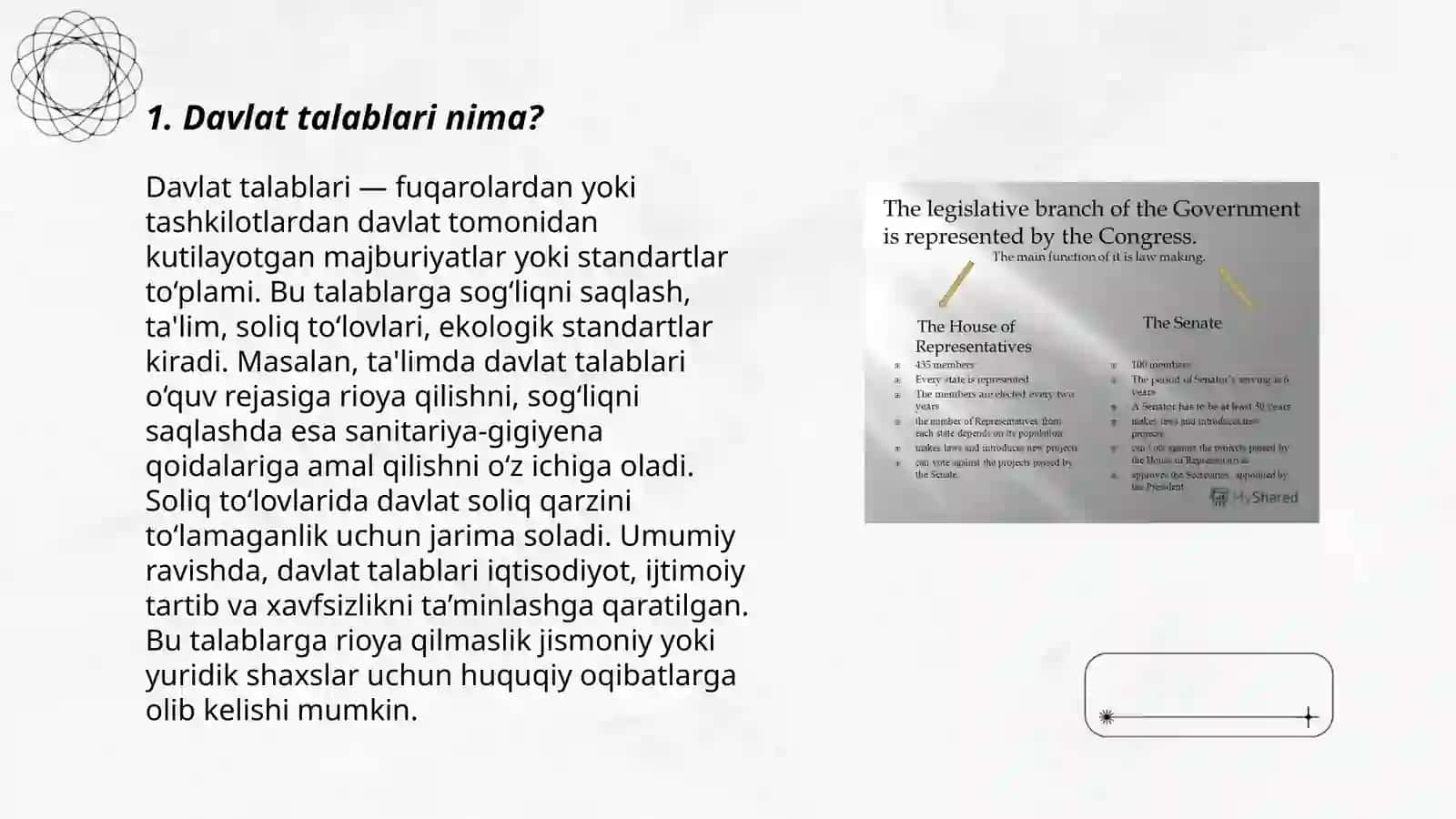 Davlat talablari 3