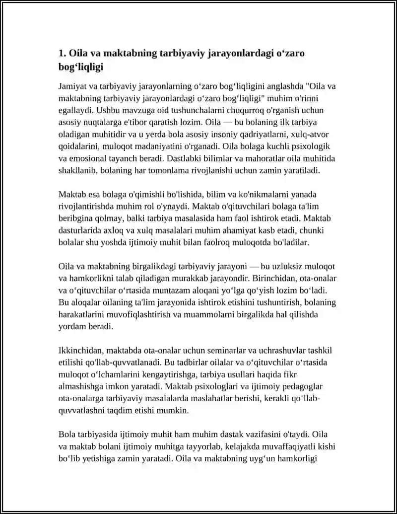 O‘ZBEKISTON RESPUBLIKASI OLIY TA’LIM FAN VA INNOVATSIYA VAZIRLIGI NIZOMIY MUSTAQIL ISH 3
