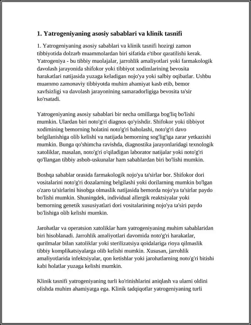 HOZIRGI ZAMON TIBBIYOTIDA YATROGENIYA MUAMMOLARI 3