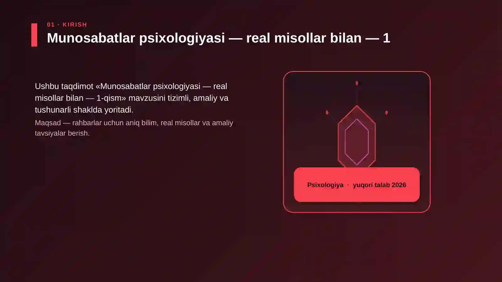 Munosabatlar psixologiyasi — real misollar bilan — 1-qism 3