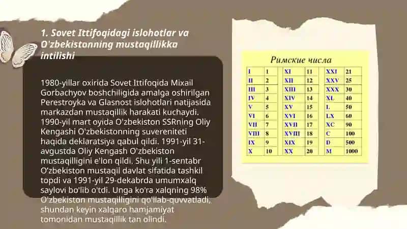 Mustaqillikka erishish arafasida Oʻzbekistondagi ijtimoiy siyosiy jarayonlar 3
