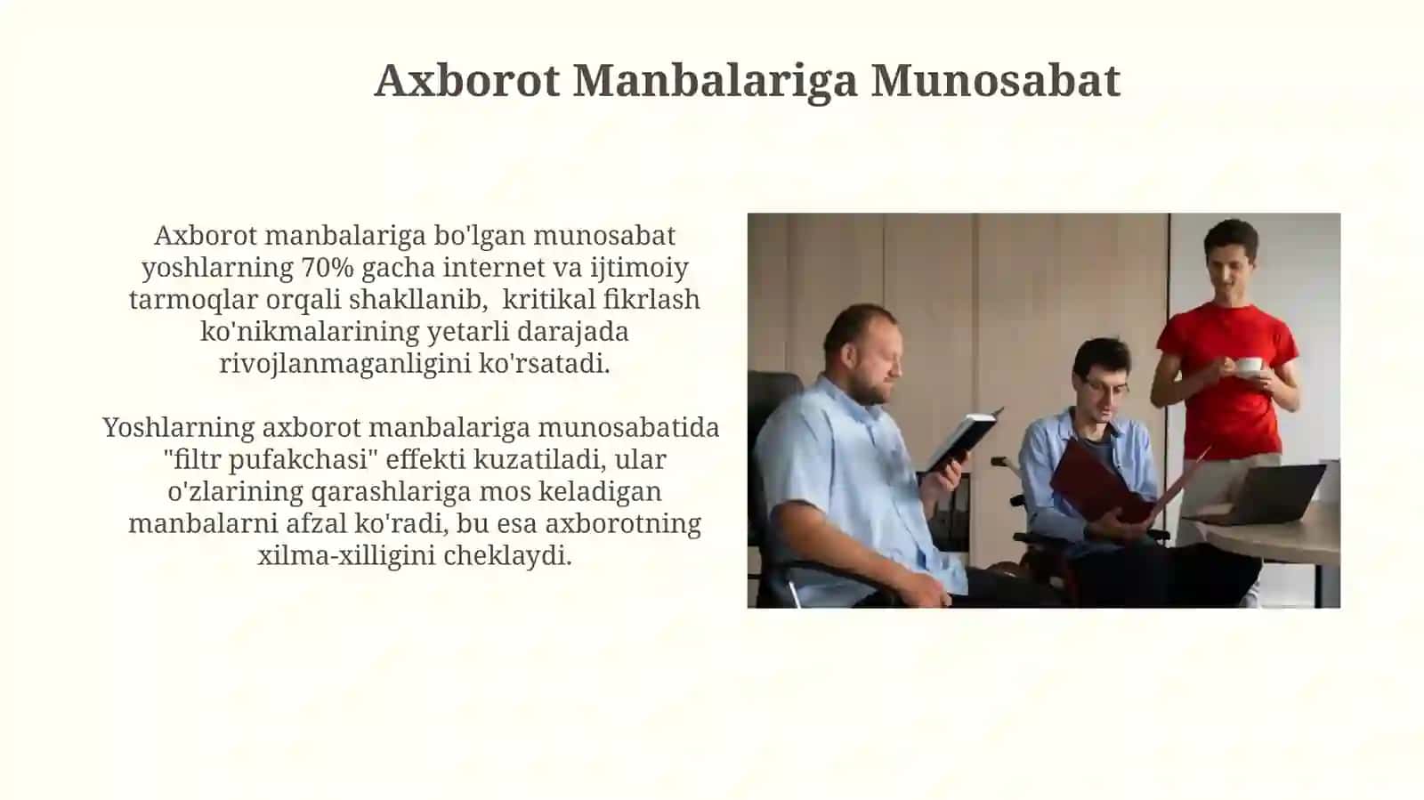 Axborot Manbalariga Munosabat 3