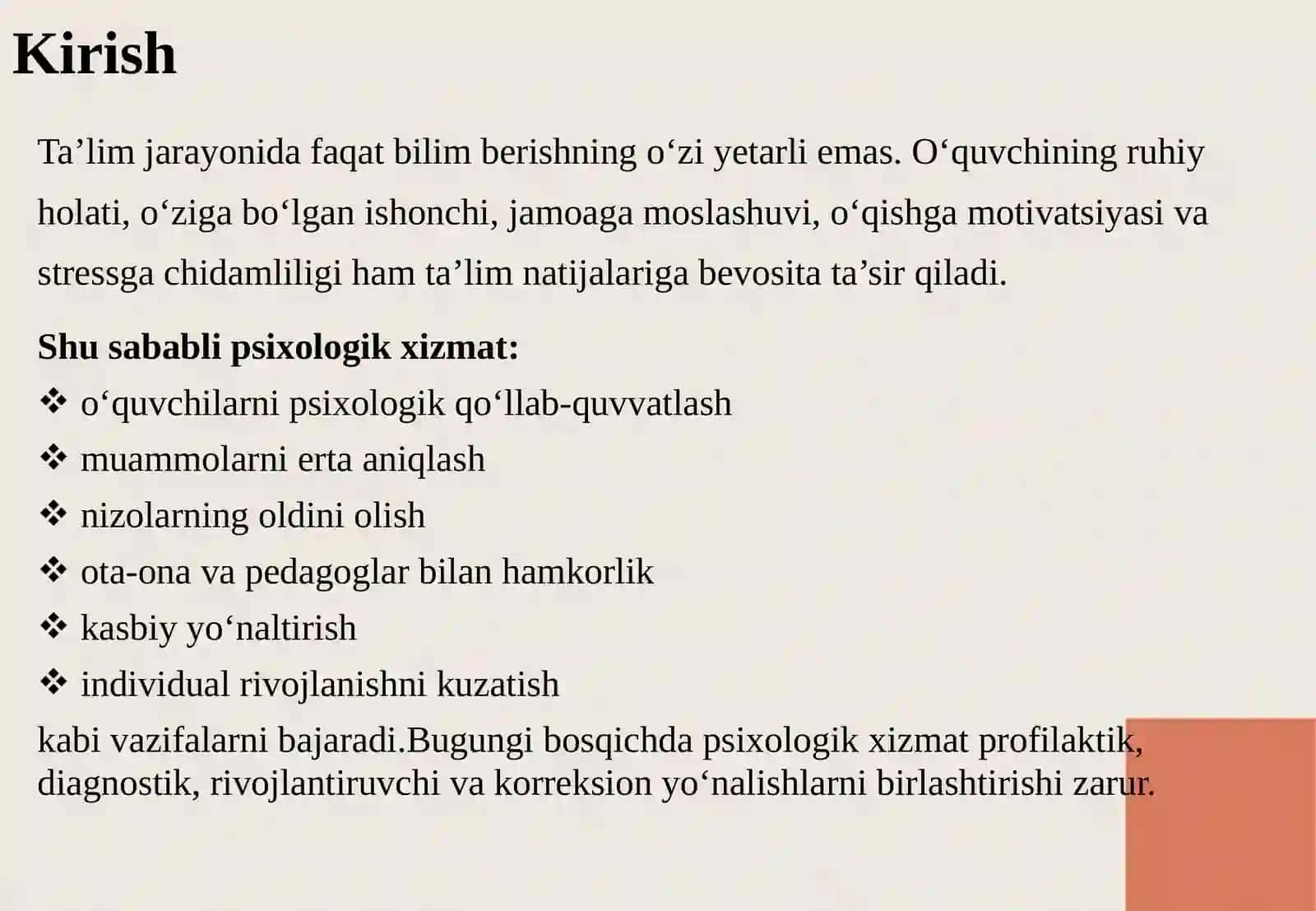 HOZIRGI BOSQICHDA PSIXOLOGIK XIZMAT RIVOJLANISHINING DOLZARBLIGI 3