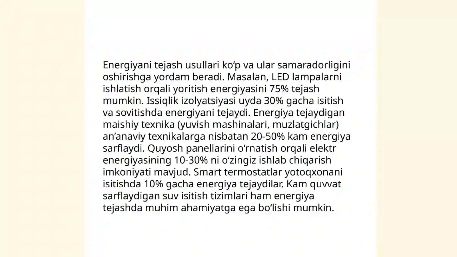 O'tkazuvchanlik (Resurslarni samarali foydalanish) hisobi 3