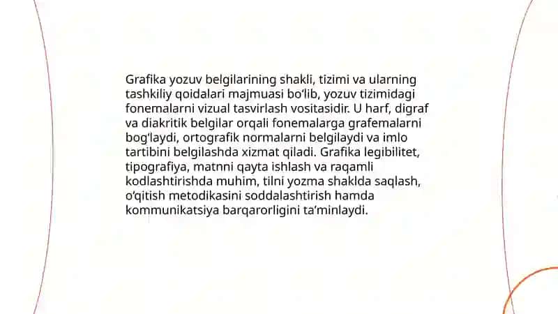 Grafika yozuv belgilarining shakli, tizimi va ularning tashkiliy qoidalari 3