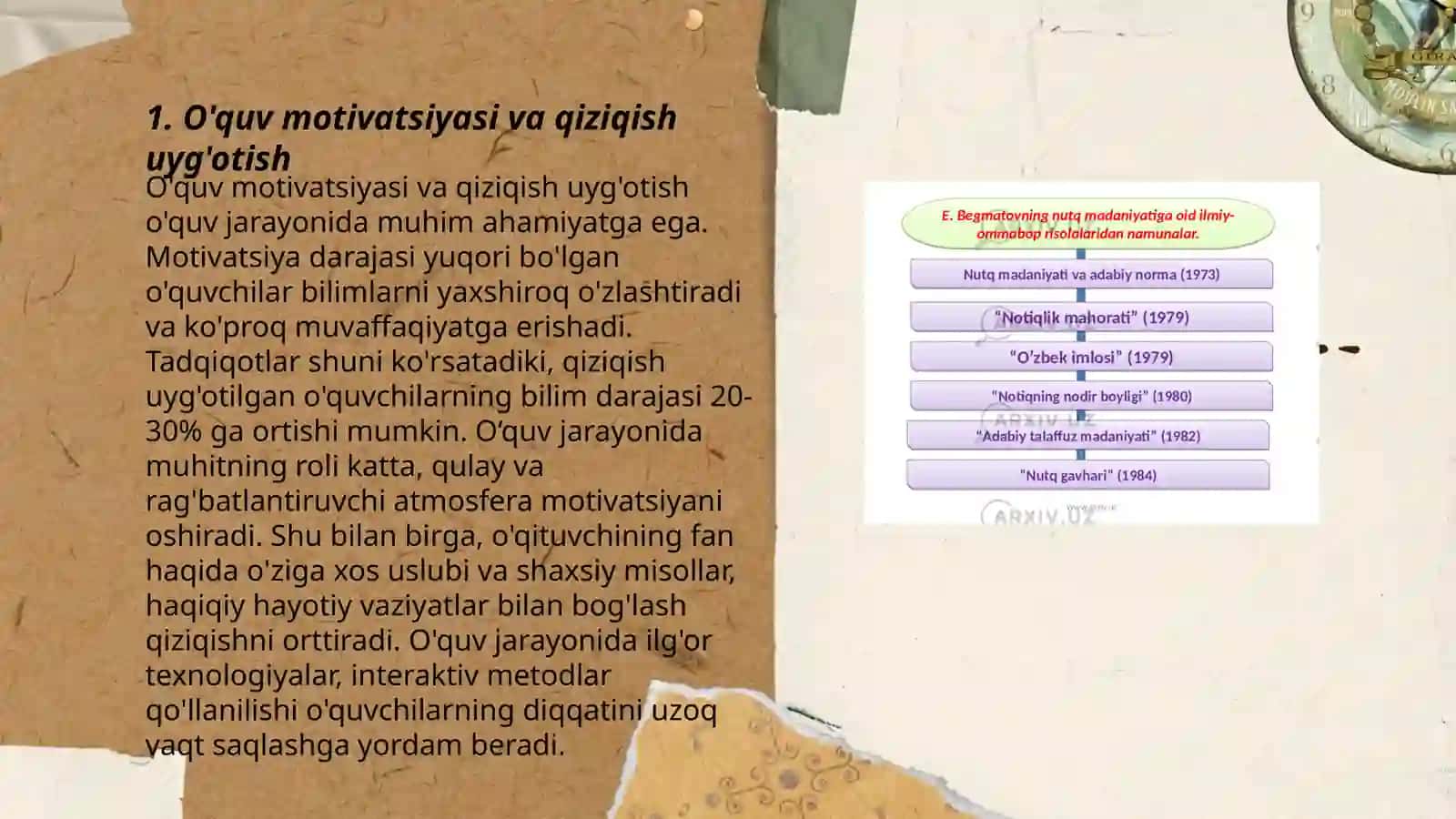 O'quv faoliyatida malaka va ko'nikmalar shakllanishining muhim shartlari 3