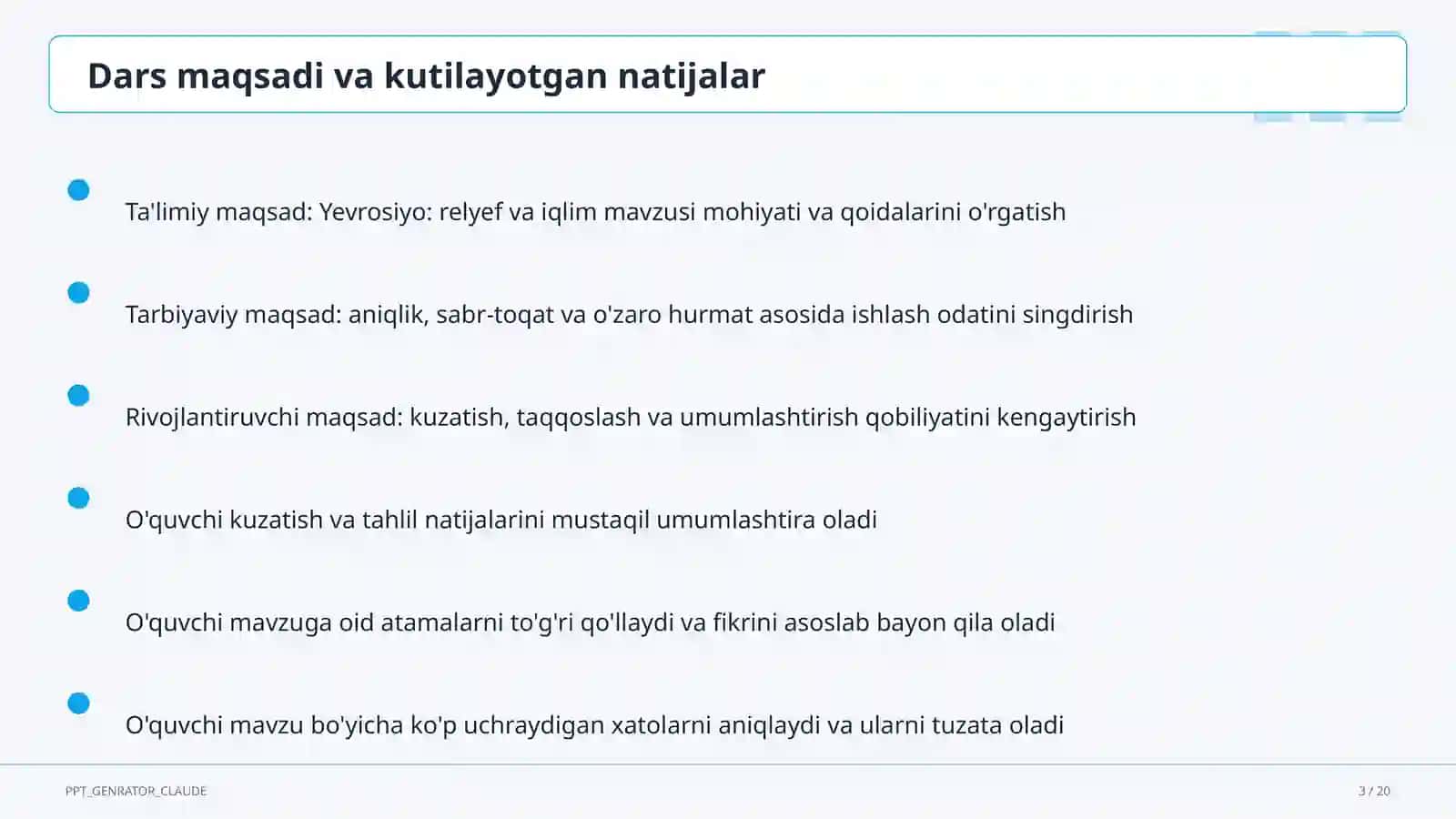 Yevrosiyo: relyef va iqlim (7-sinf) 3