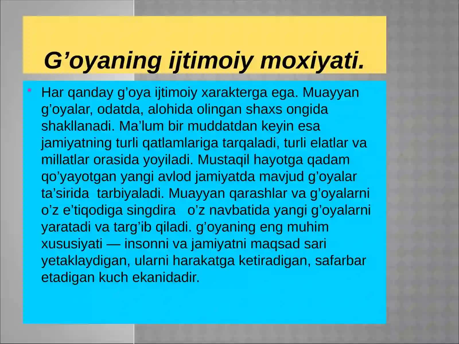 Milliyg’oya va mafkuralar 3