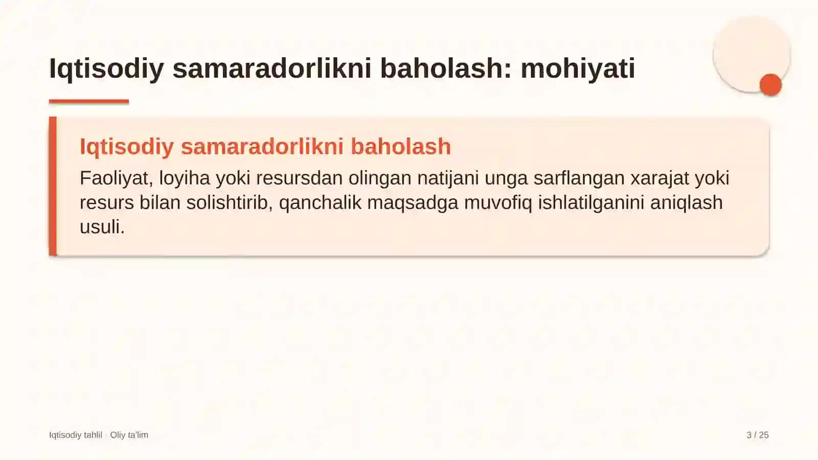 Magistral elektr tarmoqlarida iqtisodiy samaradorlikni baholash 3