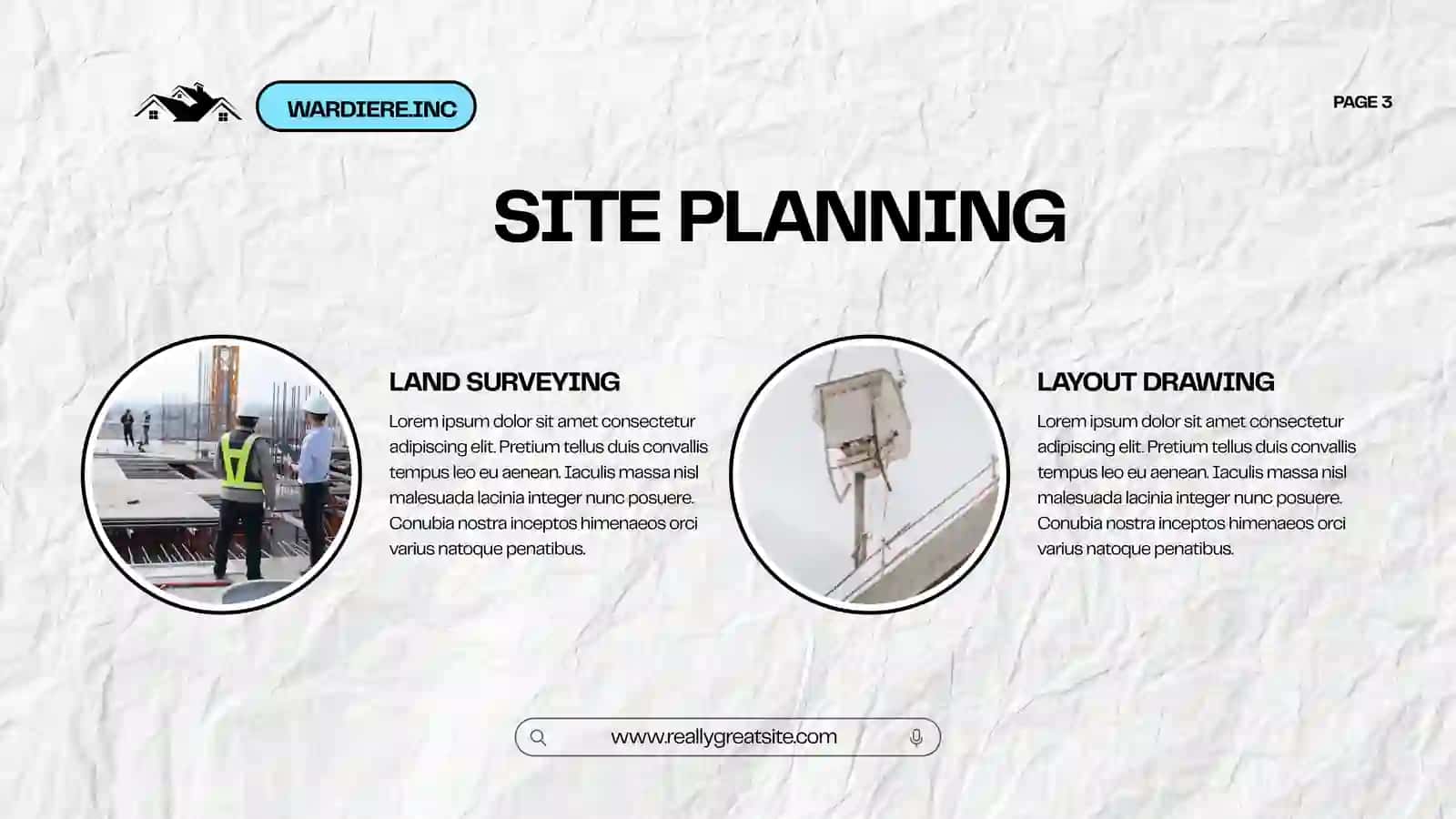 CONSTRUCTION COMPANY SERVICES 3