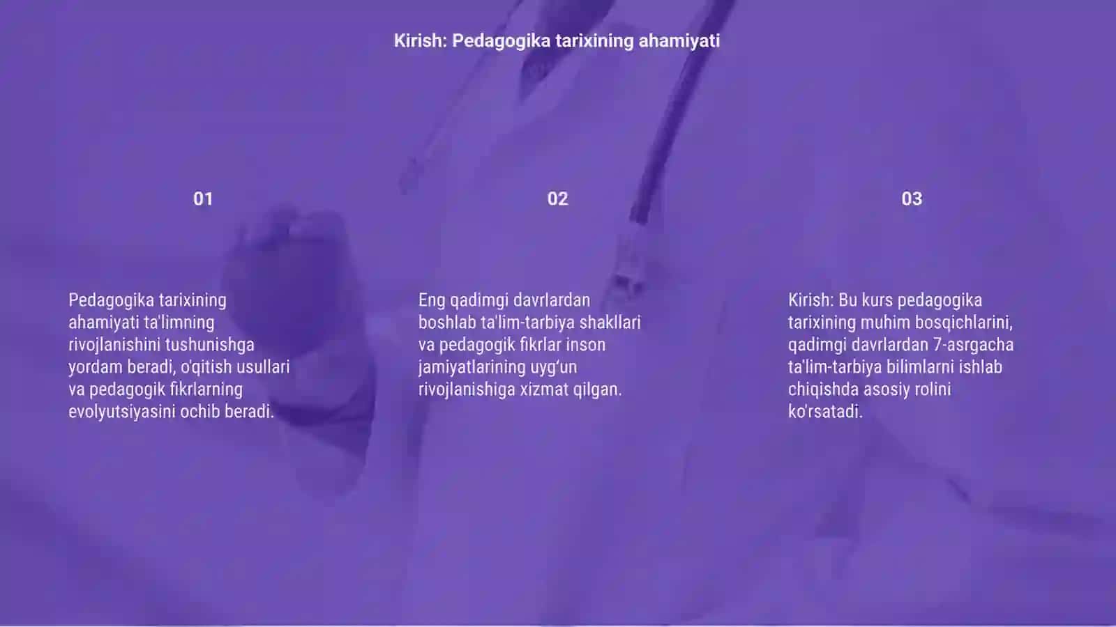 Pedagogika tarixi kursi 3