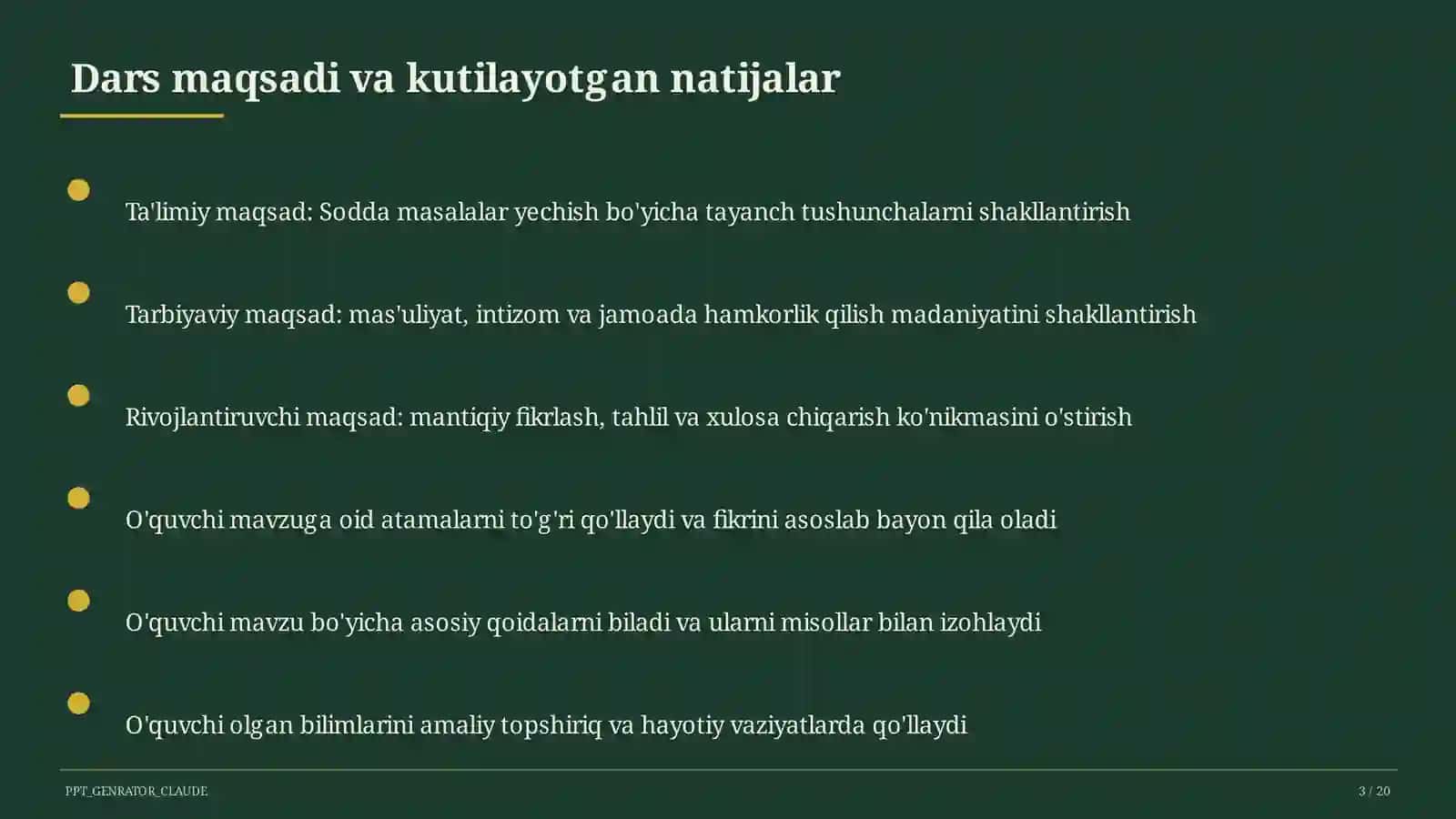 Sodda masalalar yechish (1-sinf) 3