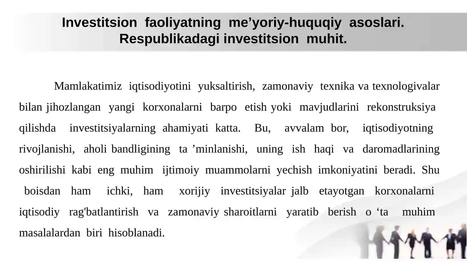 INVESTITSIYALARNI JALB ETISH HISOBI 3