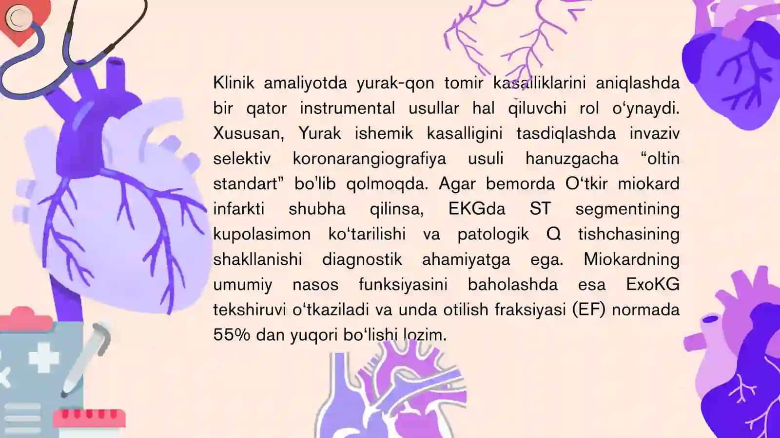 Yurak qon tomir tizimi kasalliklarini zamonaviy instrumental tekshirish usullari 3