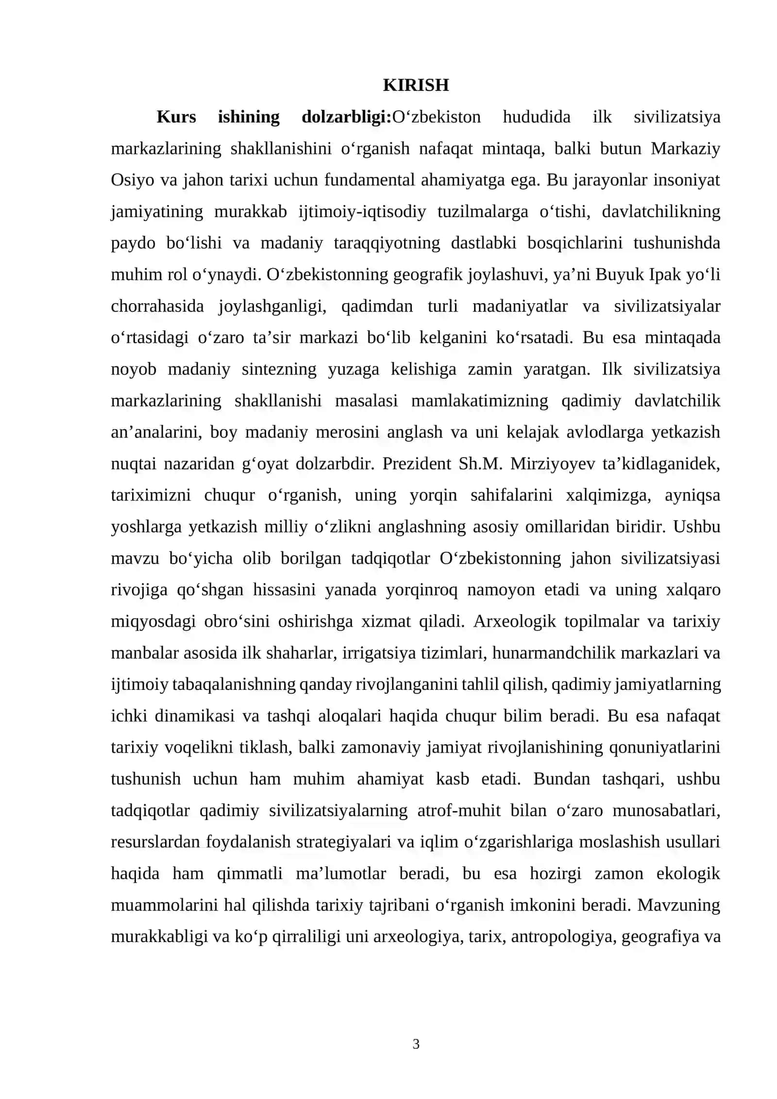 O'zbekiston hududida ilk sivilizatsiya markazining shakillanishi 3
